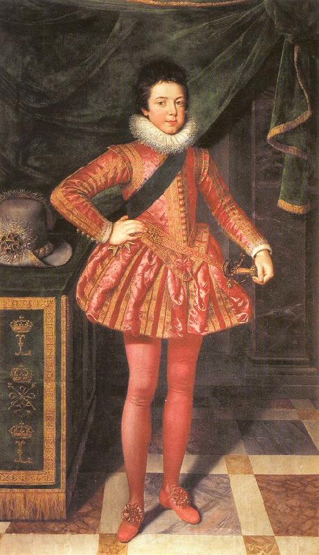 POURBUS, Frans the Younger Portrait of Louis XIII of France at 10 Years of Age Germany oil painting art